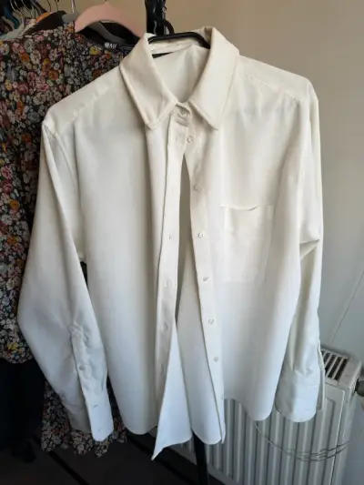 Camisa Zara blanca para mujer - miniatura 2