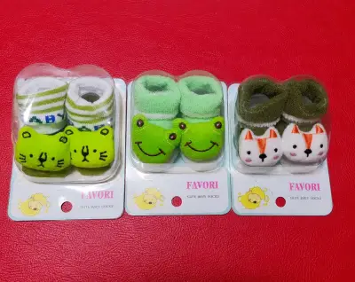 Set de calcetines de bebé con diseños de animales - miniatura 1