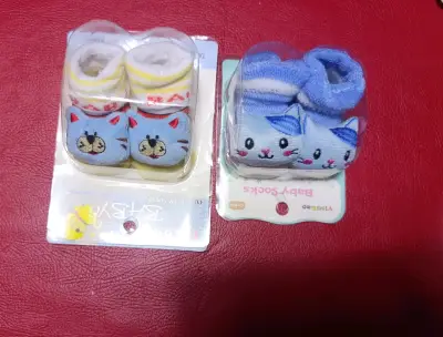 Set de calcetines de bebé con diseños de animales - miniatura 3