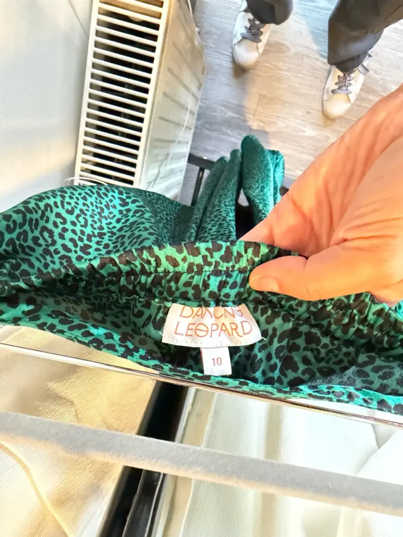 Falda larga estampado animal print verde - 3