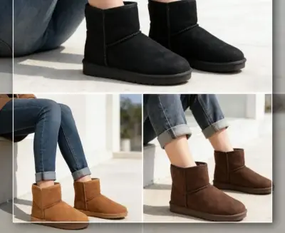 Botas de invierno marrones con forro cálido - miniatura 2
