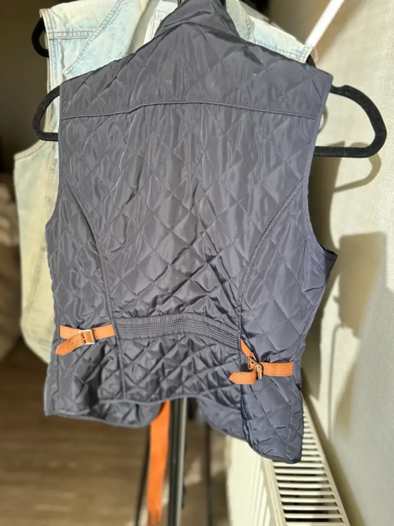 Chaleco acolchado gris Zara Basic - 2