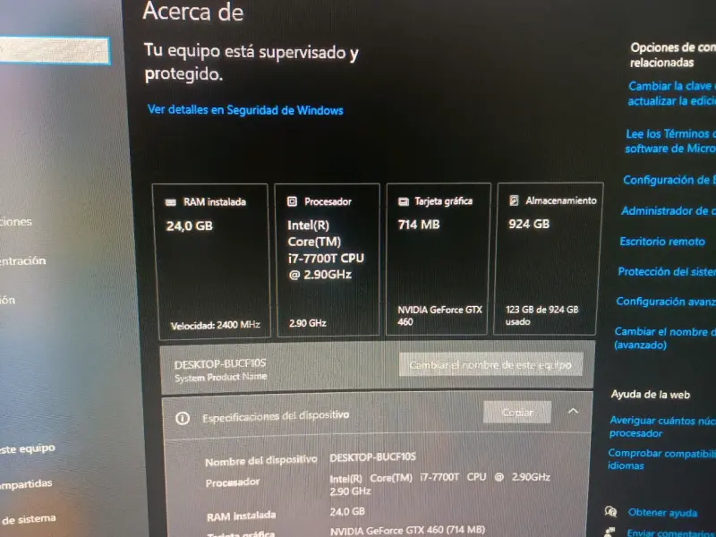 Tarjeta gráfica gtx 460 - 4