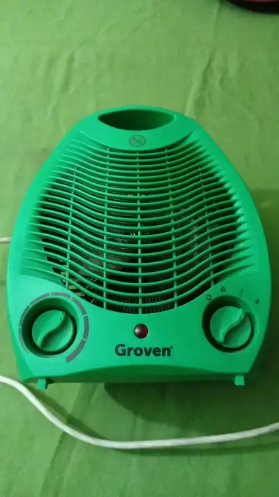 Calefactor eléctrico Groven verde compacto - miniatura 1