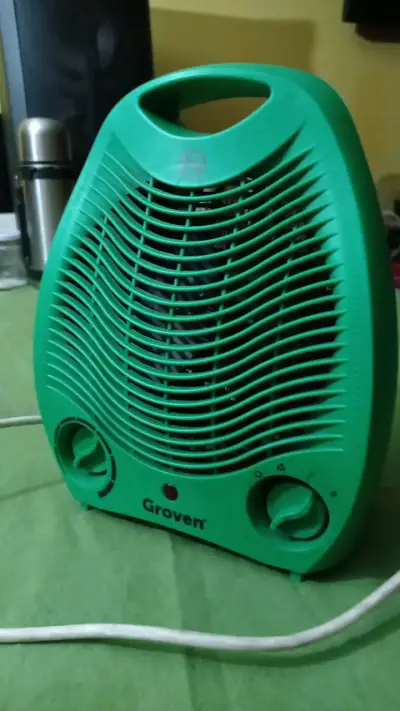 Calefactor eléctrico Groven verde compacto - miniatura 2
