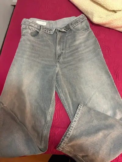 Jeans zara cintura doblada mujer - miniatura 1