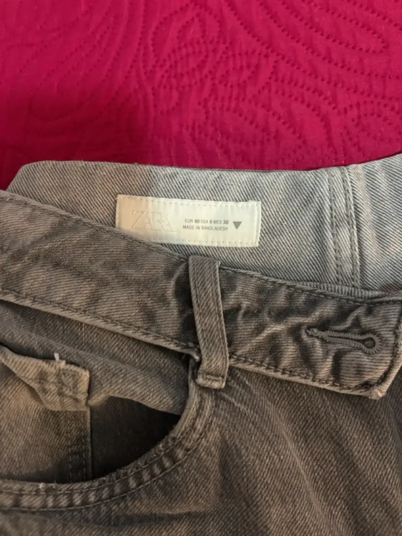 Jeans zara cintura doblada mujer - 2