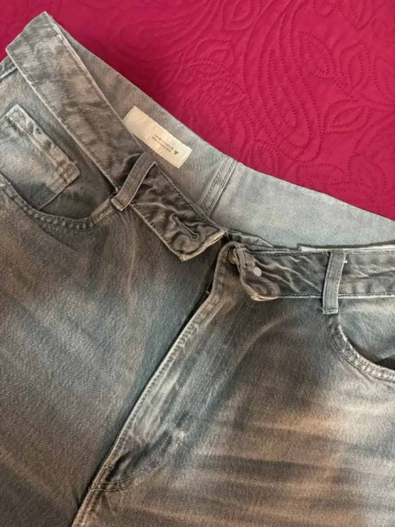 Jeans zara cintura doblada mujer - 3