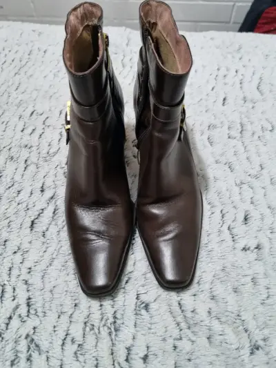 Botas de cuero marrón Gacel - miniatura 2