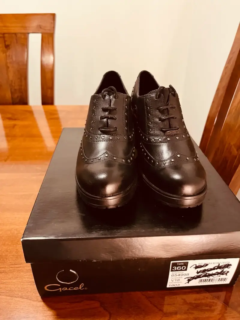 Zapatos de cuero negro Gacel para mujer - 1