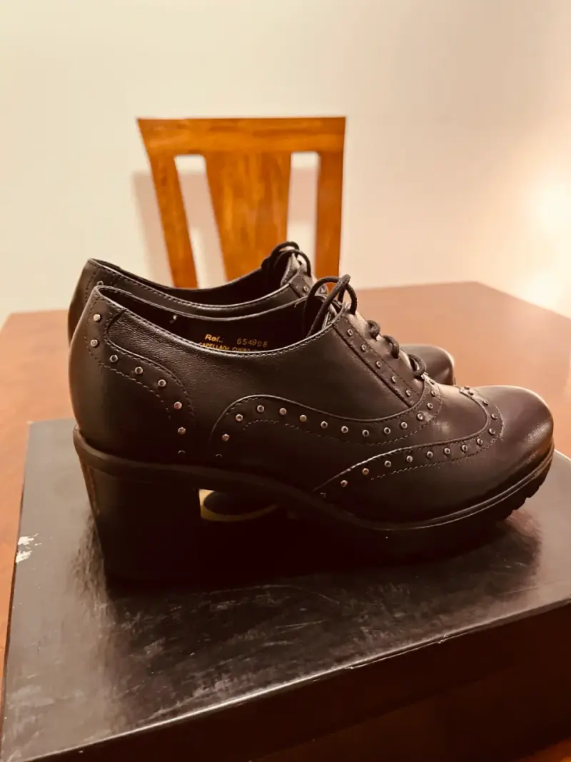 Zapatos de cuero negro Gacel para mujer - 3