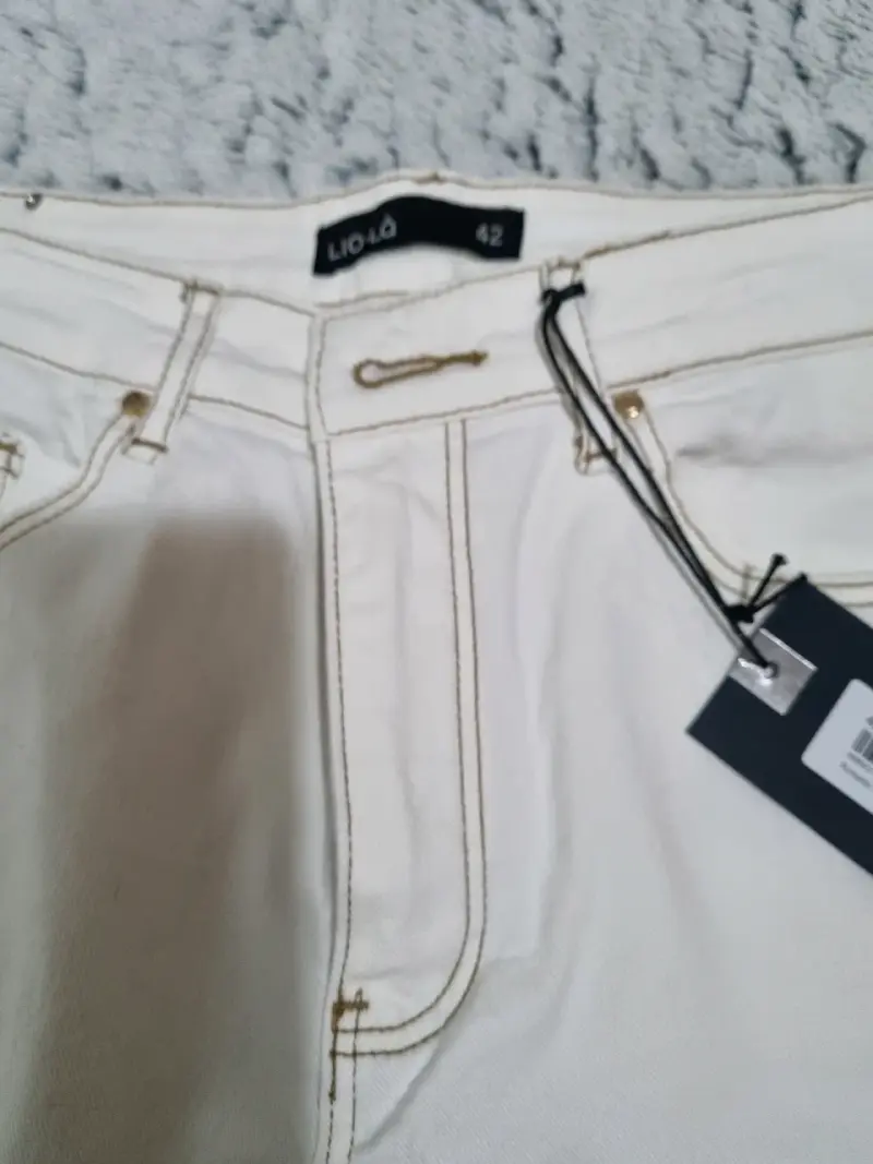 Pantalones cargo blancos de algodón nuevos - 2