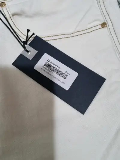 Pantalones cargo blancos de algodón nuevos - miniatura 3