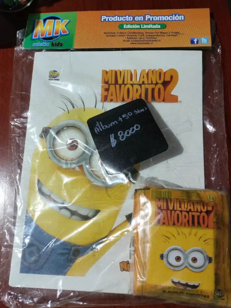 Álbum Mi Villano Favorito 2 con 50 láminas