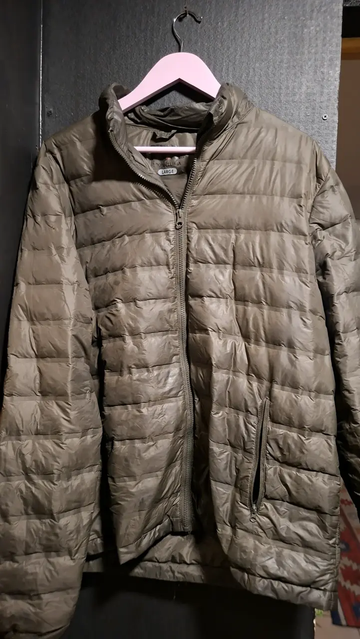Chaqueta acolchada marrón para hombre - 1