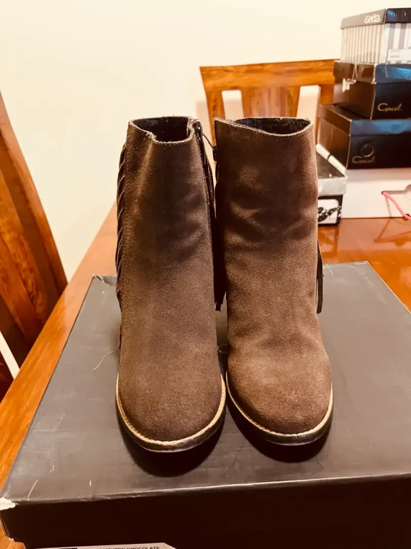 Botines marrones con flecos marca Gacel - 2