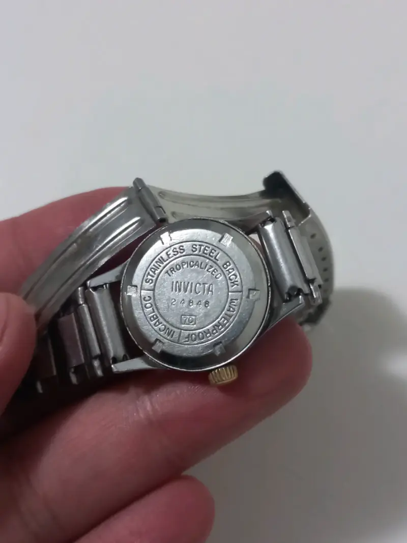 Reloj vintage Invicta de acero inoxidable - 3