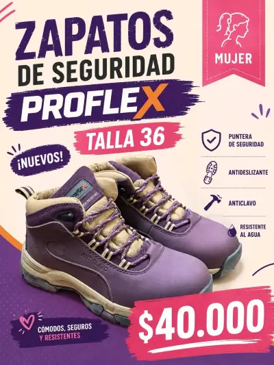 Zapatos de seguridad ProFlex mujer talla 36 - miniatura 1