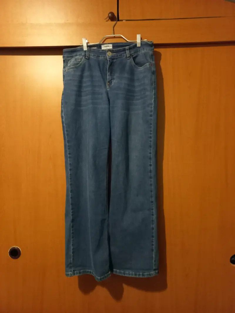 Jeans Wide leg azul para mujer