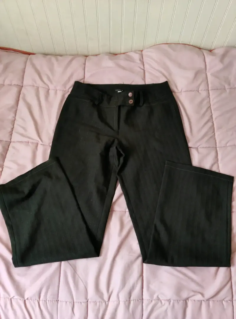 Pantalones de vestir negros para mujer