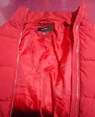 Chaqueta para mujer acolchada roja - miniatura 4