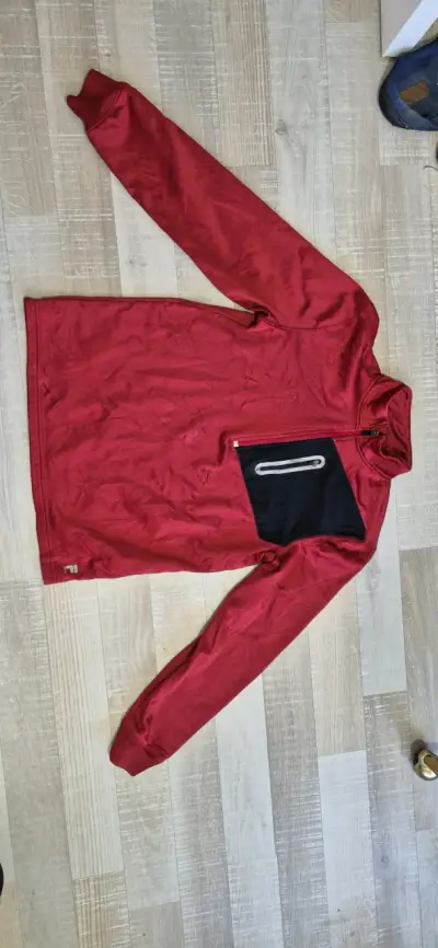 Polerón deportivo rojo con bolsillo frontal - miniatura 1