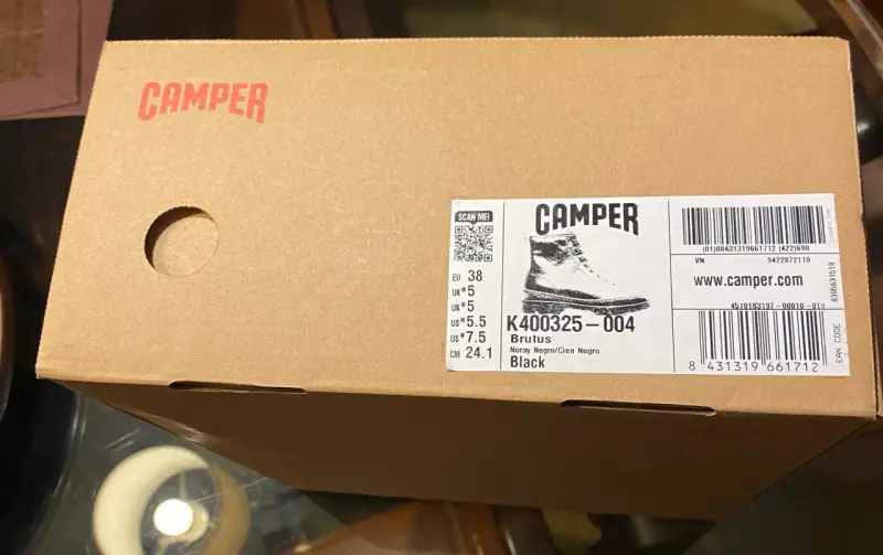 Botas negras Camper de cuero con cierre - 4