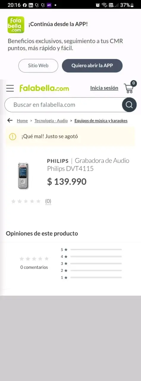 Grabadora Philips VoiceTracer. Valor rn tiendas - 6