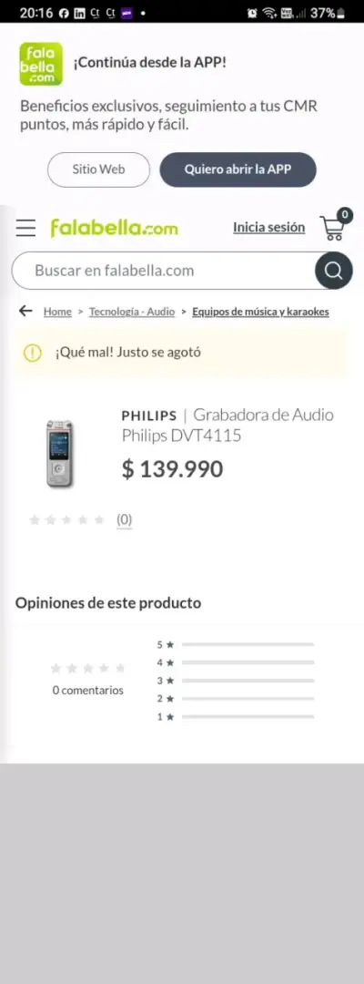 Grabadora Philips VoiceTracer. Valor rn tiendas - miniatura 6
