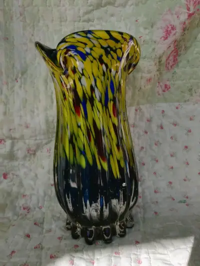 Jarrón de vidrio soplado multicolor - miniatura 1