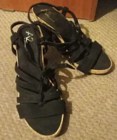 Zapatos abiertos con taco - miniatura 3