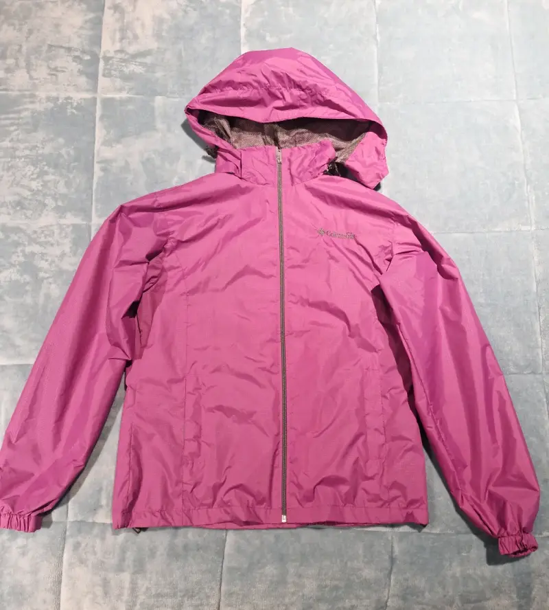 Chaqueta impermeable Columbia rosa talla S - 1