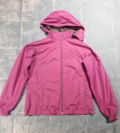 Chaqueta impermeable Columbia rosa talla S - miniatura 1