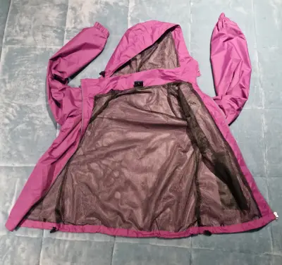 Chaqueta impermeable Columbia rosa talla S - miniatura 4