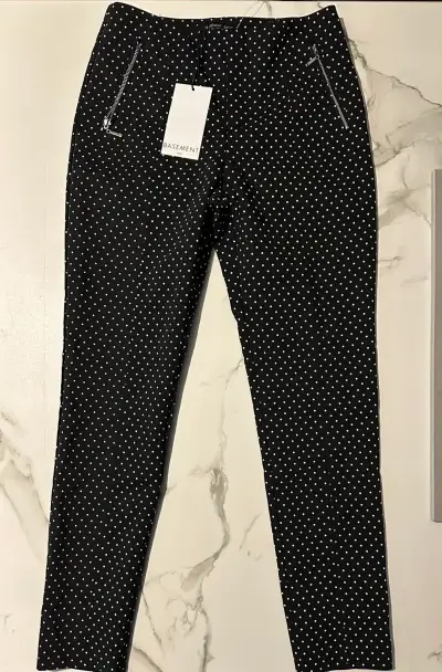 Pantalones Basement negros con lunares - miniatura 1