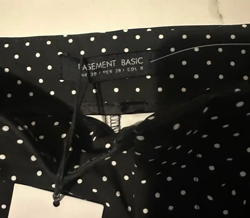 Pantalones Basement negros con lunares - 3