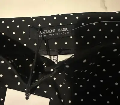 Pantalones Basement negros con lunares - miniatura 3