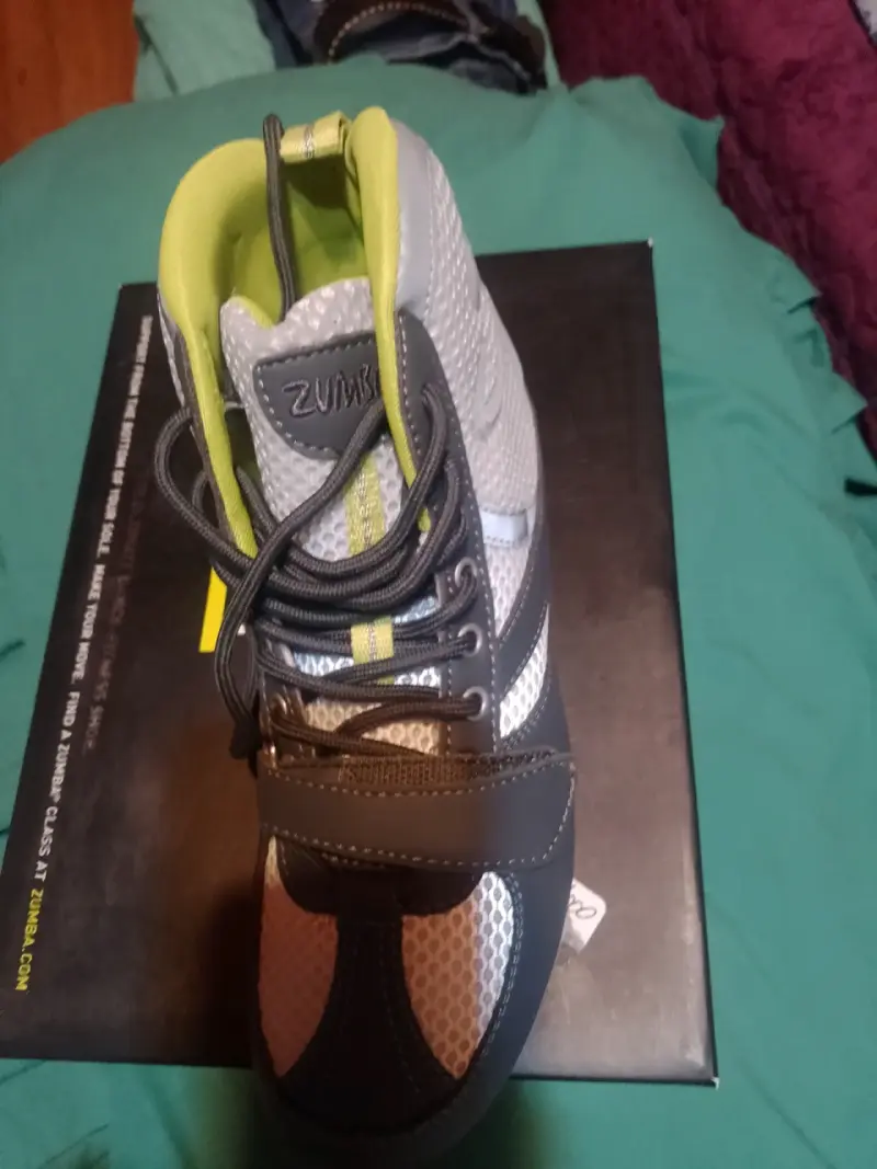 Zapatillas deportivas Zumba gris y verde - 1