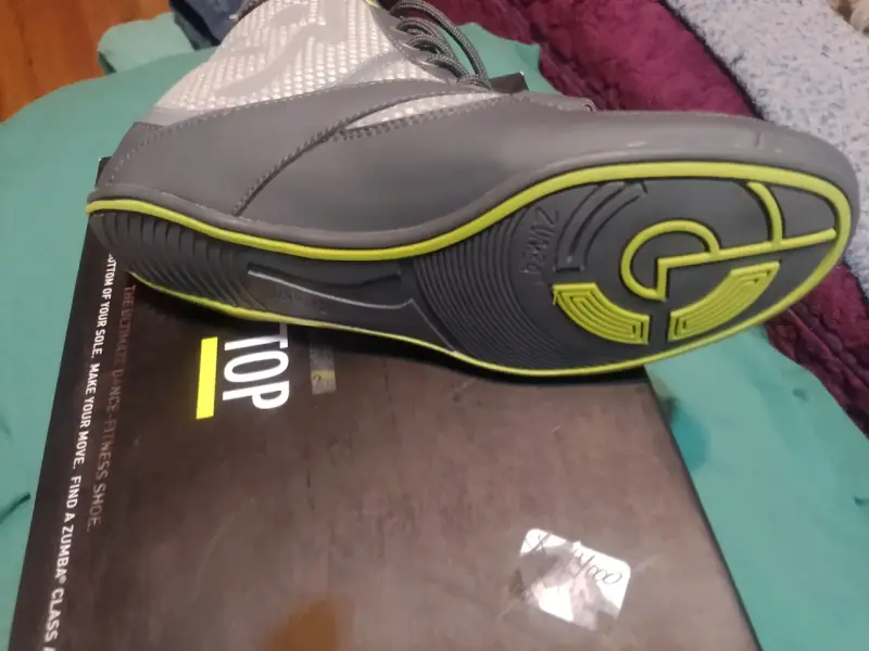 Zapatillas deportivas Zumba gris y verde - 3