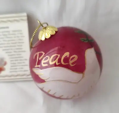 Adorno navideño Li Bien pintado a mano - miniatura 3