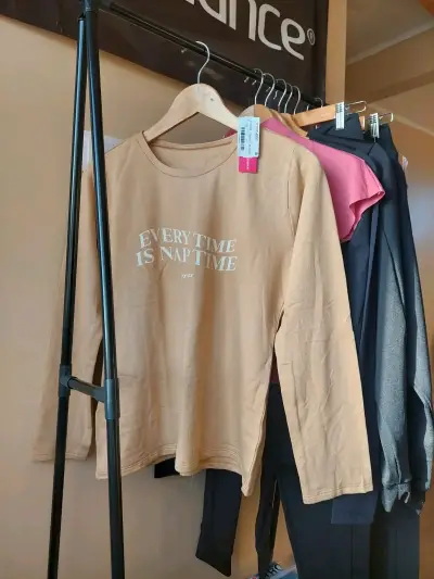 Pijam beige algodón - miniatura 1