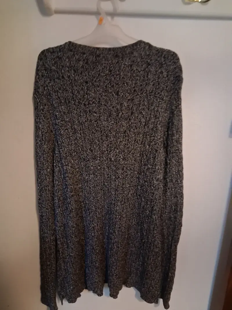Sweater gris de lana talla XL - 2