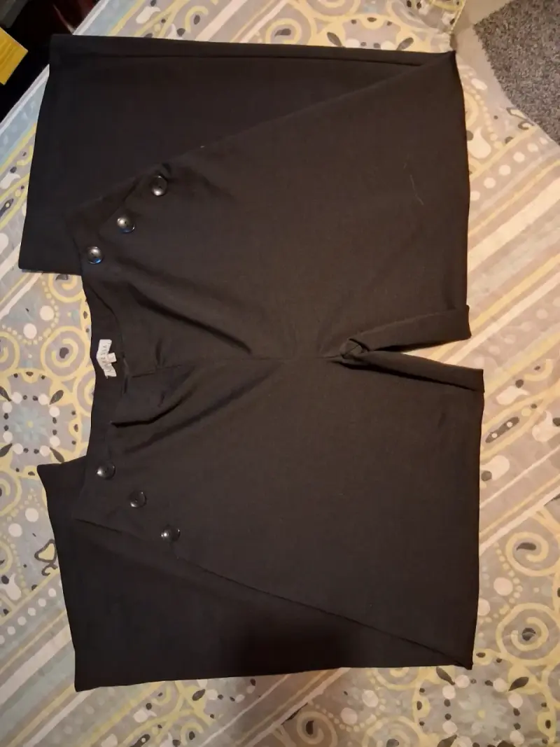 Pantalón de tela negro talla L-XL - 2