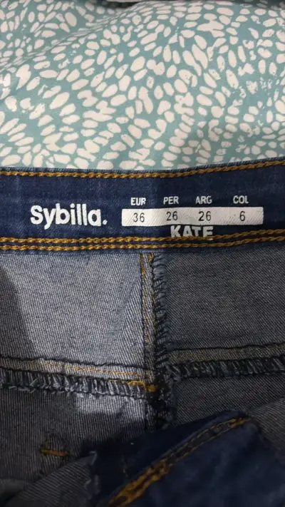 Jeans azul oscuro Sybilla para mujer - miniatura 3