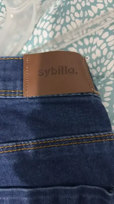 Jeans azul oscuro Sybilla para mujer - miniatura 5