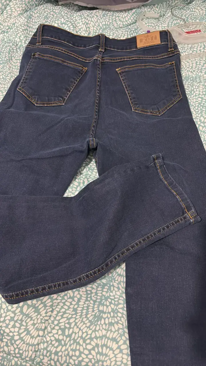 Jeans azul desgastados para mujer - 5