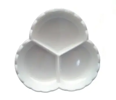 Bandeja  Dividido  Picadillos  Milkglass antigua - miniatura 3