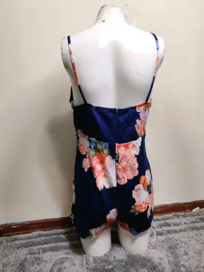 Enterito floral azul - miniatura 4