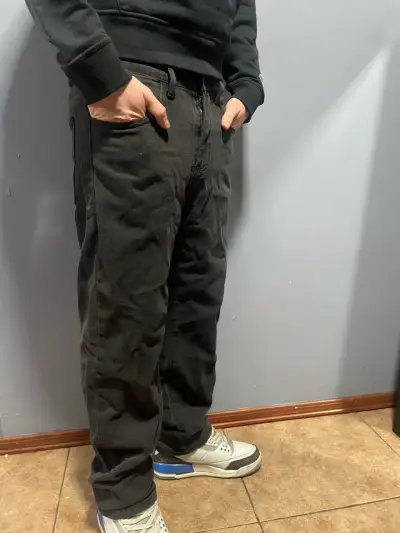 Pantalones cargo negros para hombre - miniatura 1