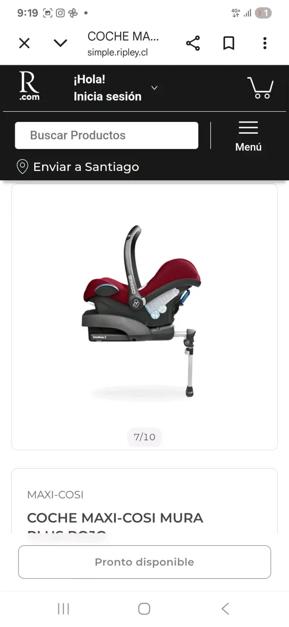 Coche Maxi-Cosi Mura Plus rojo - 2